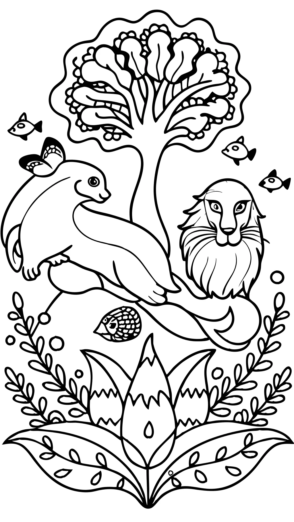 coloriages pour les adultes animaux imprimables